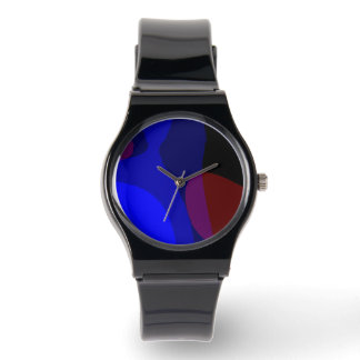 Montre Red And Blue Abstract Art 601