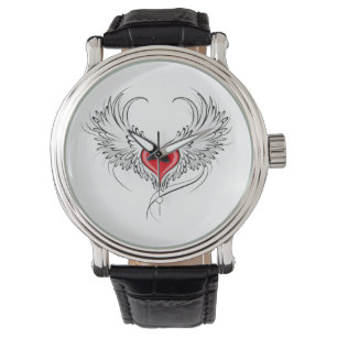 Montre Red Angel Coeur avec ailes