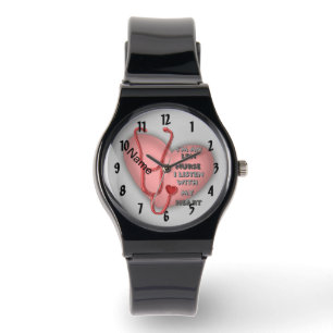 Montre Red Heart LPN Horloge infirmière