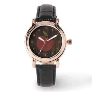 Montre Red Wood Apple Watch