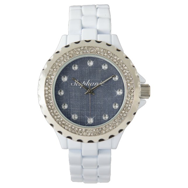 Montre Refus et diamants Revue personnalisée (devant)