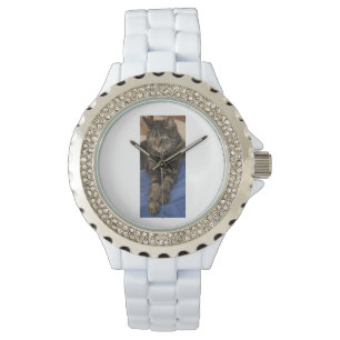 Montre Regal Dave Femme Rhinestone White Enamel Watch