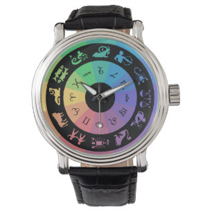 MONTRE REGARDE DU SIGNE ZODIAC MULTICOLORED