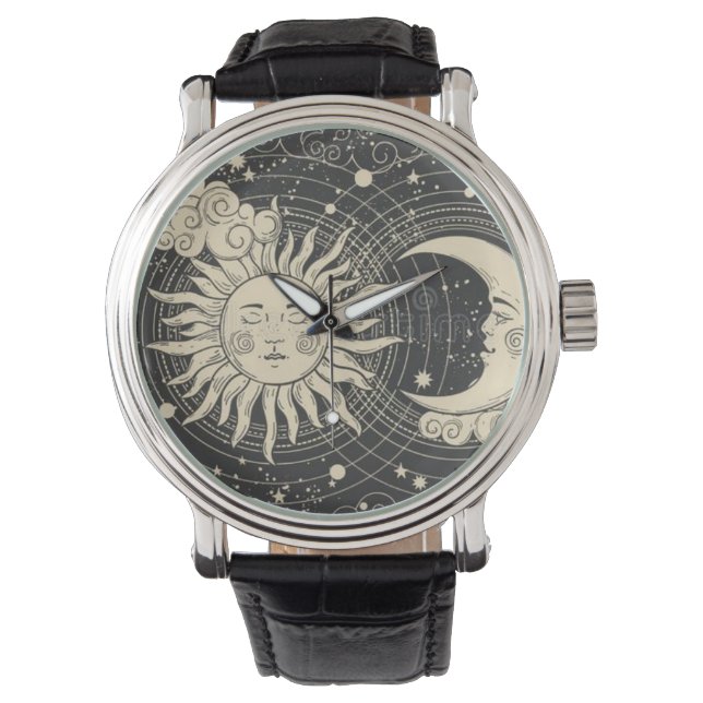 MONTRE REGARDE SOLEIL ET LUNE (devant)