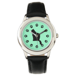 Montre Regarder - Chat et empreintes de pattes