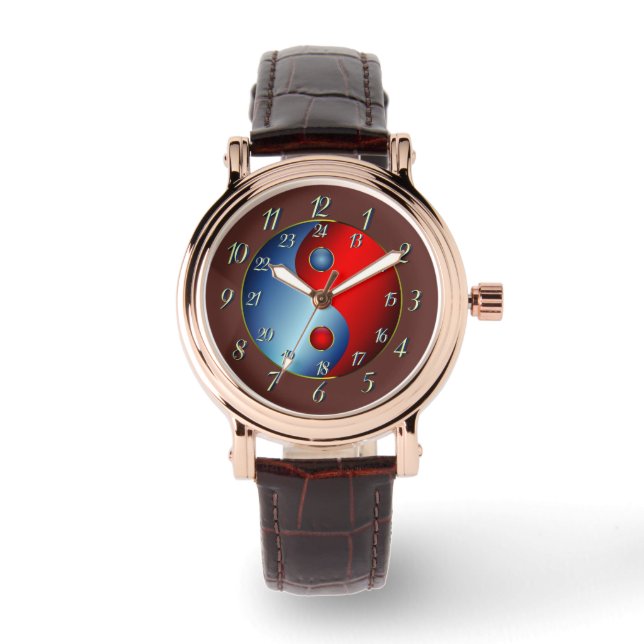 Montre Regarder classique avec initiales - Yen Yang Watch (Recto)
