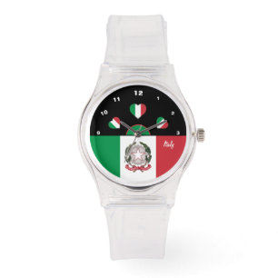 Montre Regarder Drapeau Italien, Italie mode /sports