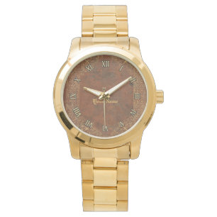 Montre Regarder en cuir antique avec (ou sans) nom