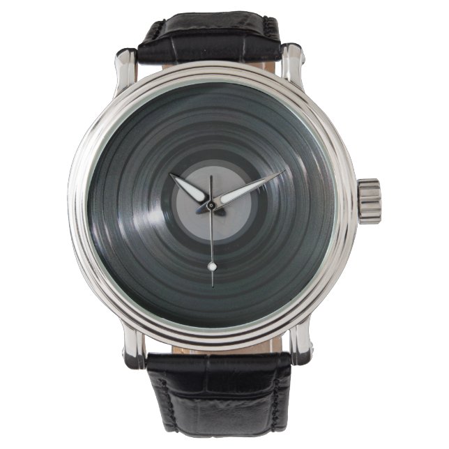 Montre Regarder le disque vinyle (devant)