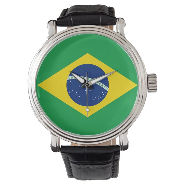 Montre Regarder le drapeau brésilien (devant)