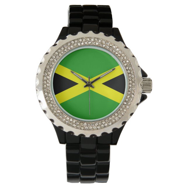 Montre Regarder le drapeau jamaïcain (devant)