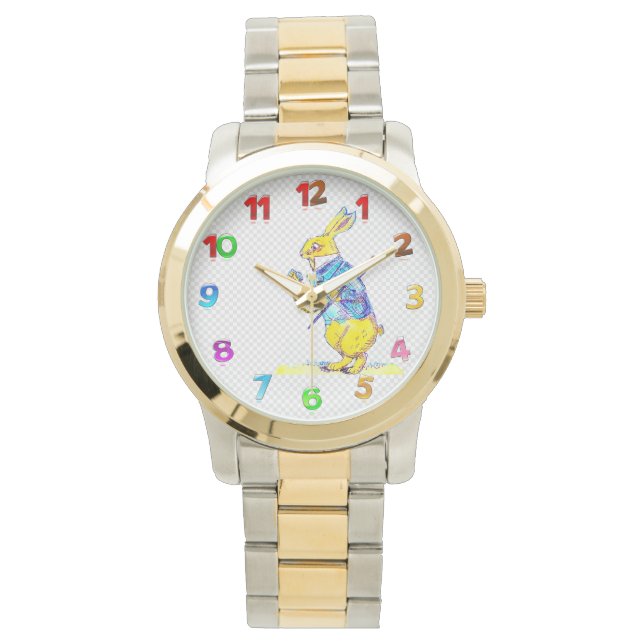 Montre Regarder le lapin blanc (devant)