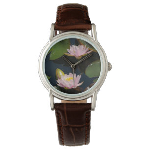 Montre Regarder les Nénuphars de Pink Lotus