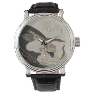 Montre Regarder moderne avec image d'art japonais Vintage