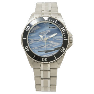 Montre Regardez le motif bleu et noir