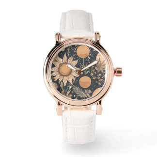 Montre Relogio feminino delicado estampa boho chic