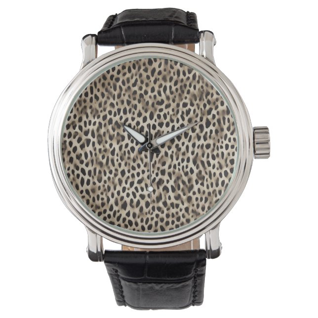 Montre reloj de pulsera con fondo de diseño piel (devant)