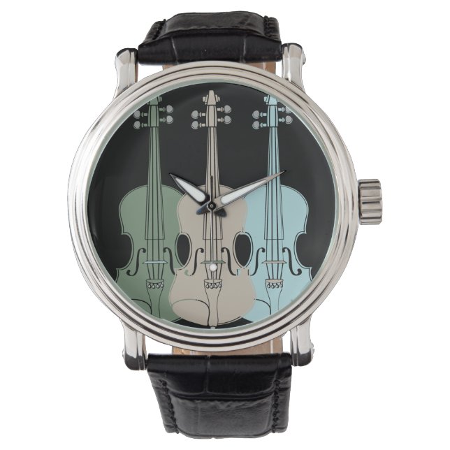 Montre Reloj Instrumentos músicos violín (devant)