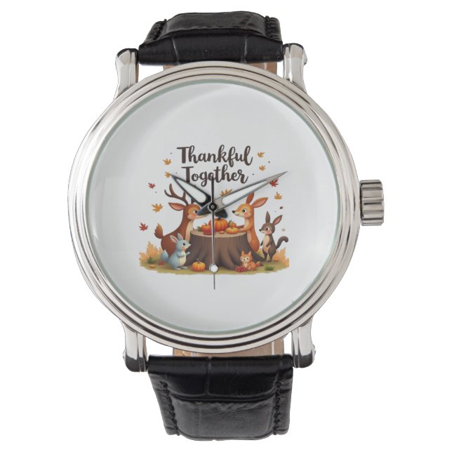 Montre Remerciements Ensemble - Beaux Animaux Boisés Than (devant)