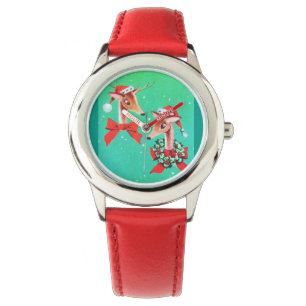 Montre Renne vintage doux superbe de Noël