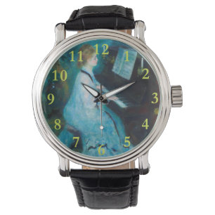 Montre Renoir femme à l'impressionniste Vintage de piano