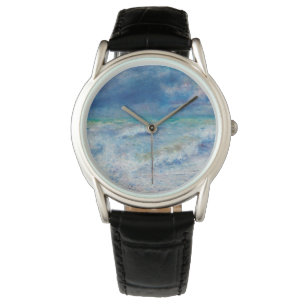 Montre Renoir Seascape. Impressionnisme nautique bleu. Me