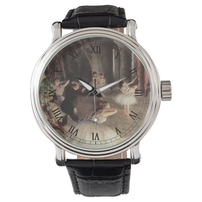 Montre Répétition sur scène par Edgar Degas (devant)