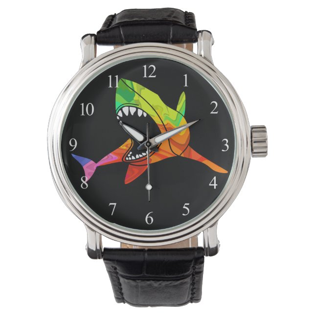 Montre Requin coloré (devant)