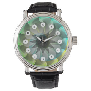 Montre Requin spiral (visage classique) par Kenneth Yonci