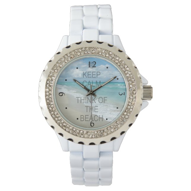 Montre Restez au calme et pensez à la plage (devant)