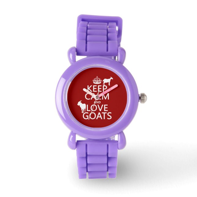 Montre Restez tranquille et aimez les chèvres (Recto)