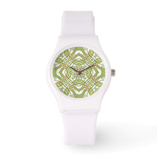 Montre Rétro arrière - plan coloré 2 de motif