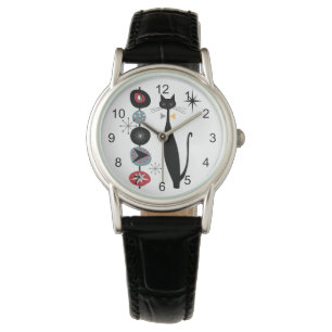 Montre Retro Atomique Moyen Siècle Moderne MCM Cool Chat 