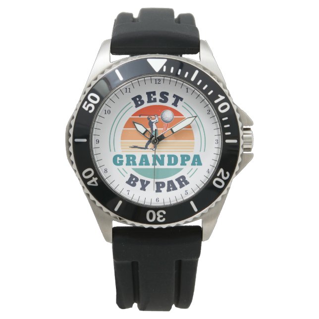 Montre Retro Best Grand-pa Par Par Grand-Père Anniversair (devant)