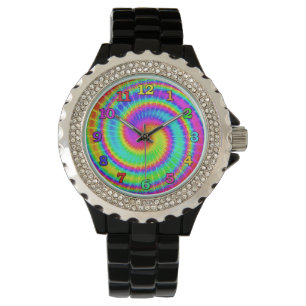 Montre Rétro colorant 2 psychédéliques hippies de crav
