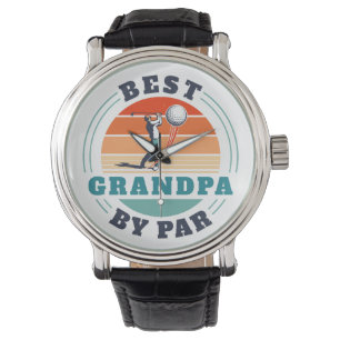Montre Retro Golfing Best Grand-pa Par Par Par Custom