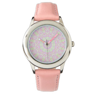 Montre Retro Quirky Eclectique Boho Hippie Pastel Mandala