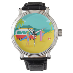 Montre Retro Surfer Couple Watch