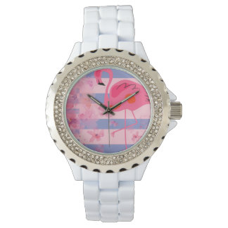 Montre Rêverie de flamant rose