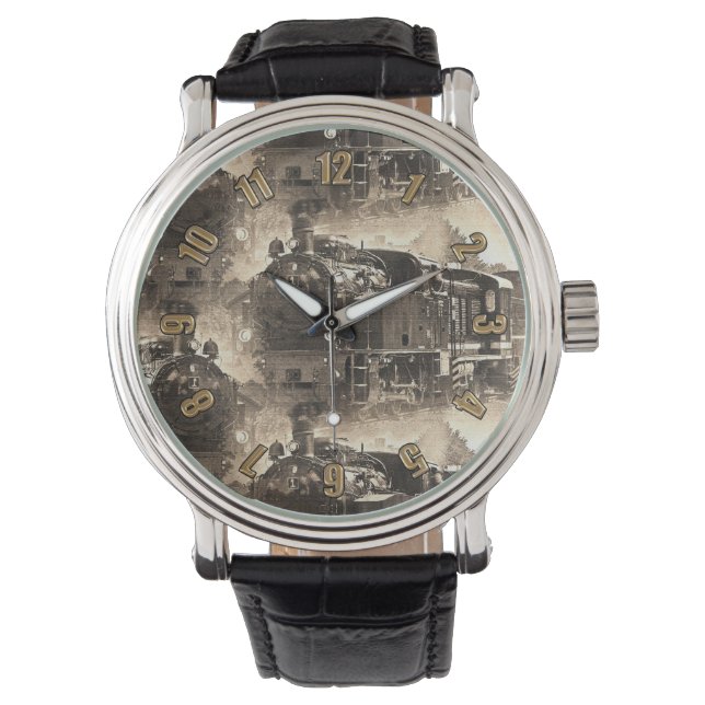 Montre Rêves à vapeur - Moteur ferroviaire (devant)