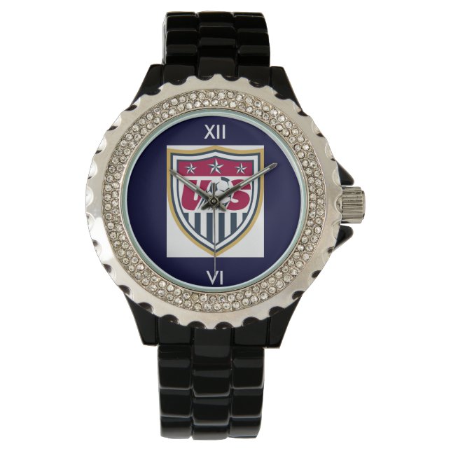 Montre Rhinestone USA Soccer (devant)