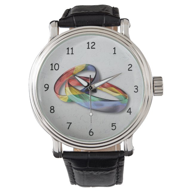 Montre Rings de Rainbow Wedding pour l'Equality (devant)