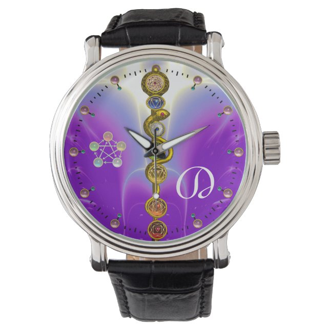 MONTRE RODE D'ASCLEPIUS 7 CHAKRAS, YOGA, ÉNERGIE SPIRITUE (devant)