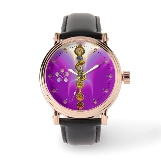 MONTRE RODE D'ASCLEPIUS 7 CHAKRAS, YOGA, ÉNERGIE SPIRITUE (Recto)