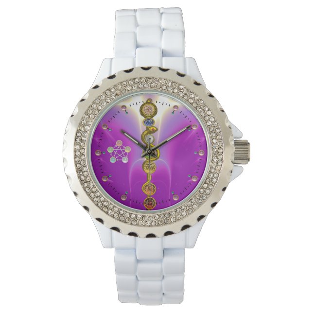 MONTRE RODE D'ASCLEPIUS 7 CHAKRAS, YOGA, ÉNERGIE SPIRITUE (devant)