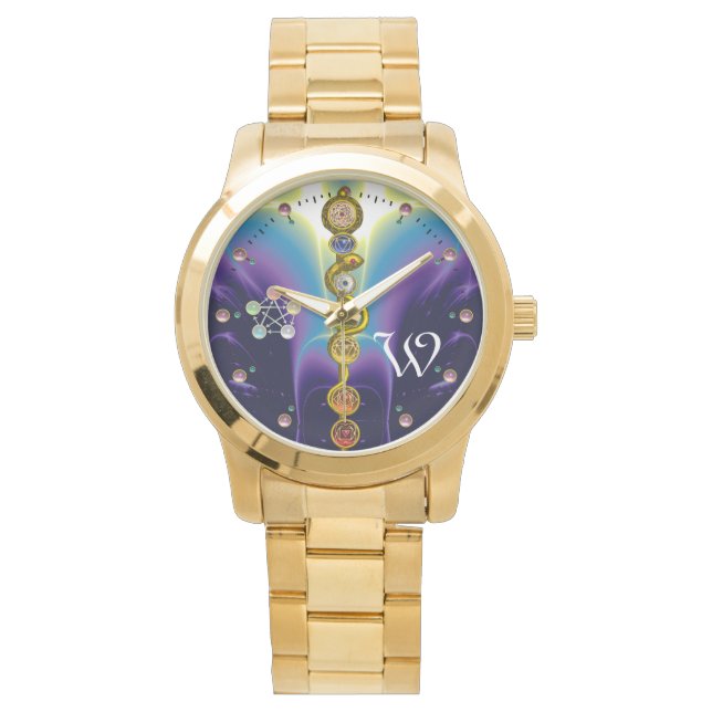 MONTRE RODE D'ASCLEPIUS 7 CHAKRAS, YOGA, ÉNERGIE SPIRITUE (devant)