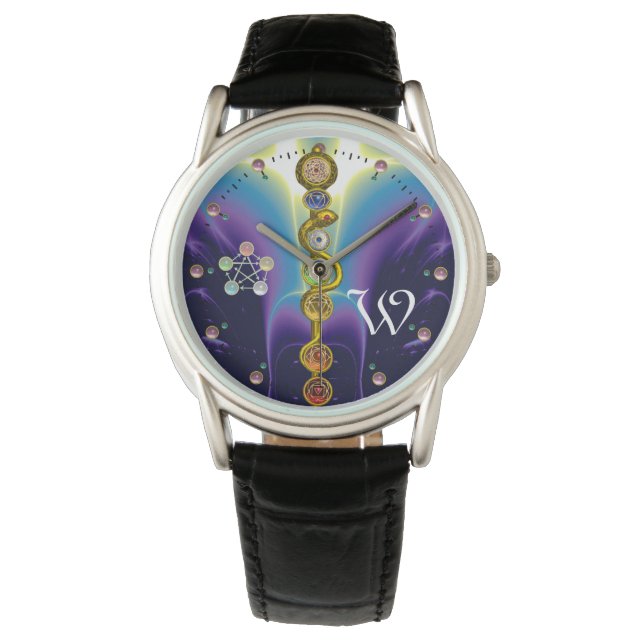 MONTRE RODE D'ASCLEPIUS 7 CHAKRAS, YOGA, ÉNERGIE SPIRITUE (devant)
