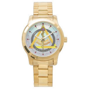 Montre RODE DU SYMBOLE DE DENTISSE ASCLEPIUS DENTISTE, bl