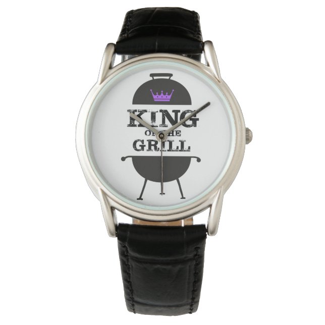Montre Roi Du Grill, Couronne Violette Noire (devant)