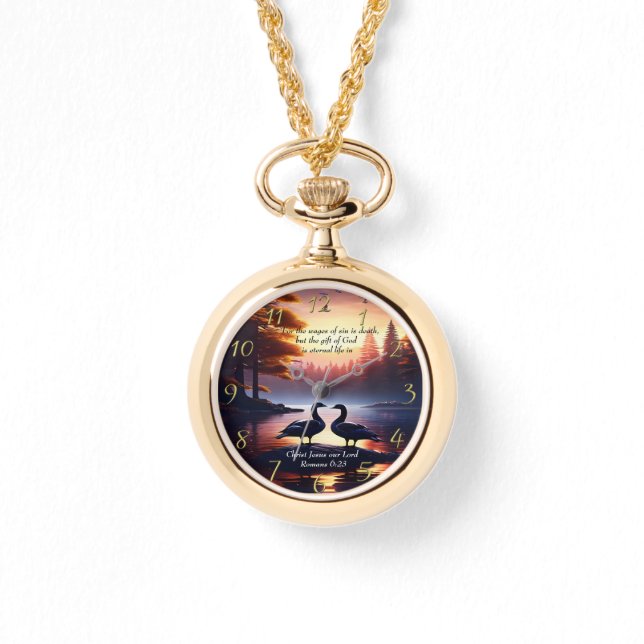 Montre Romains 6:23 Dieu si aimé (Recto)